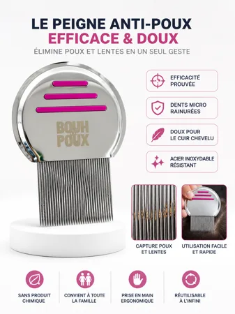 Peigne de traitement rose